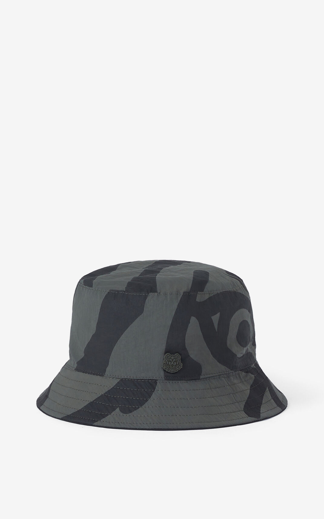 Gorro Pescador Kenzo Reversible K Tiger Mujer Gris Gris - SKU.6238841